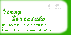 virag mortsinko business card